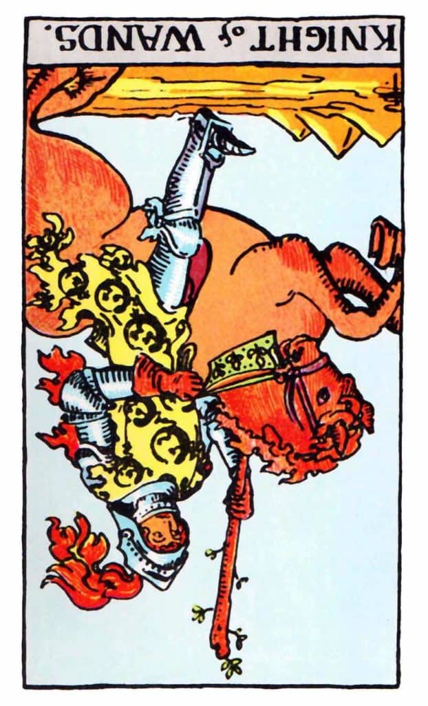 knight of wands reversed 1