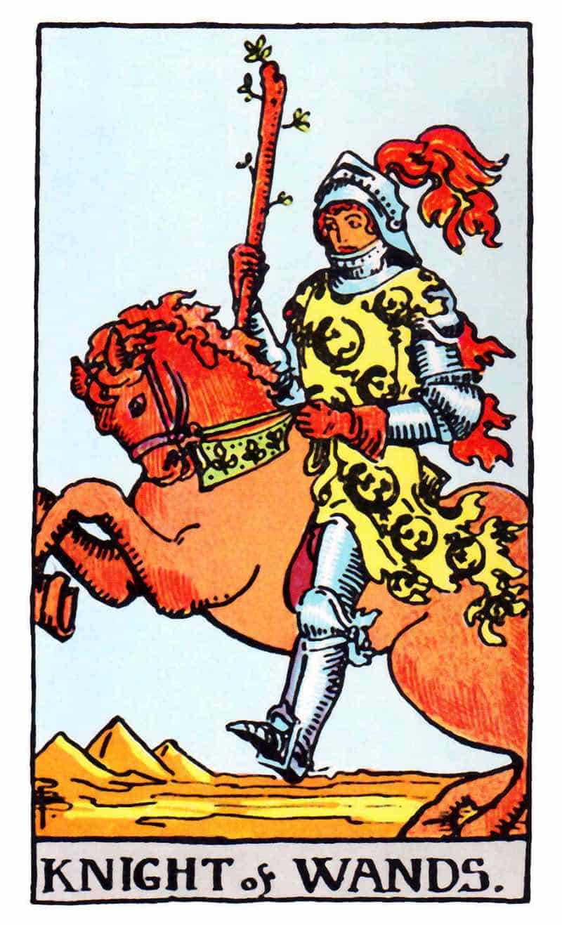 knight of wands tarot card