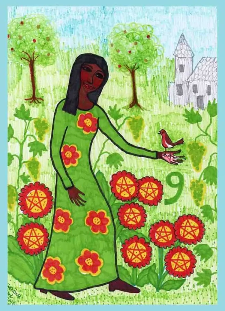 nine of pentacles love meaning