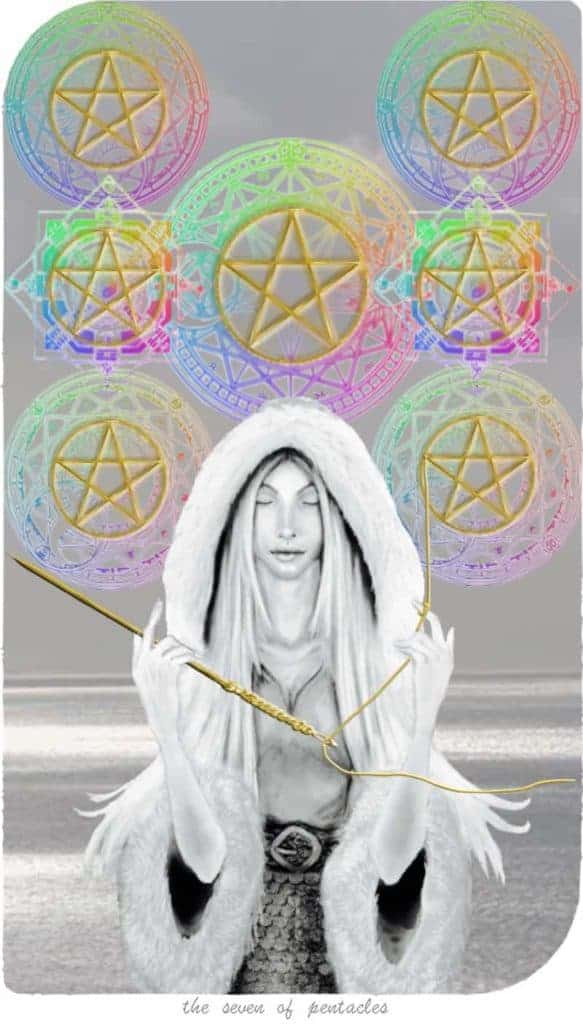 seven of pentacles love
