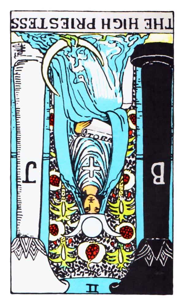 Reversed High Priestess Meaning