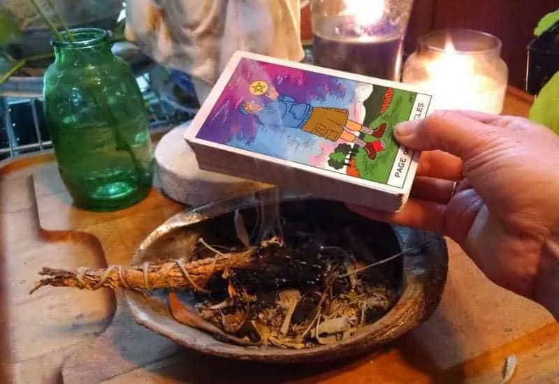 cleaning your tarot cards