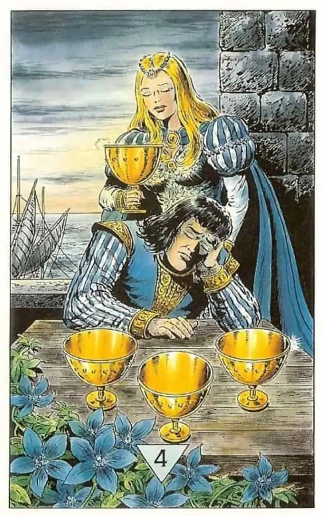 four of cups advice