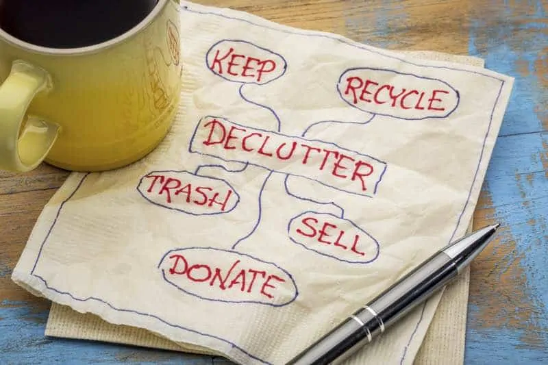 checklist for decluttering your home