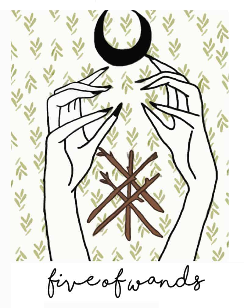 five of wands meaning