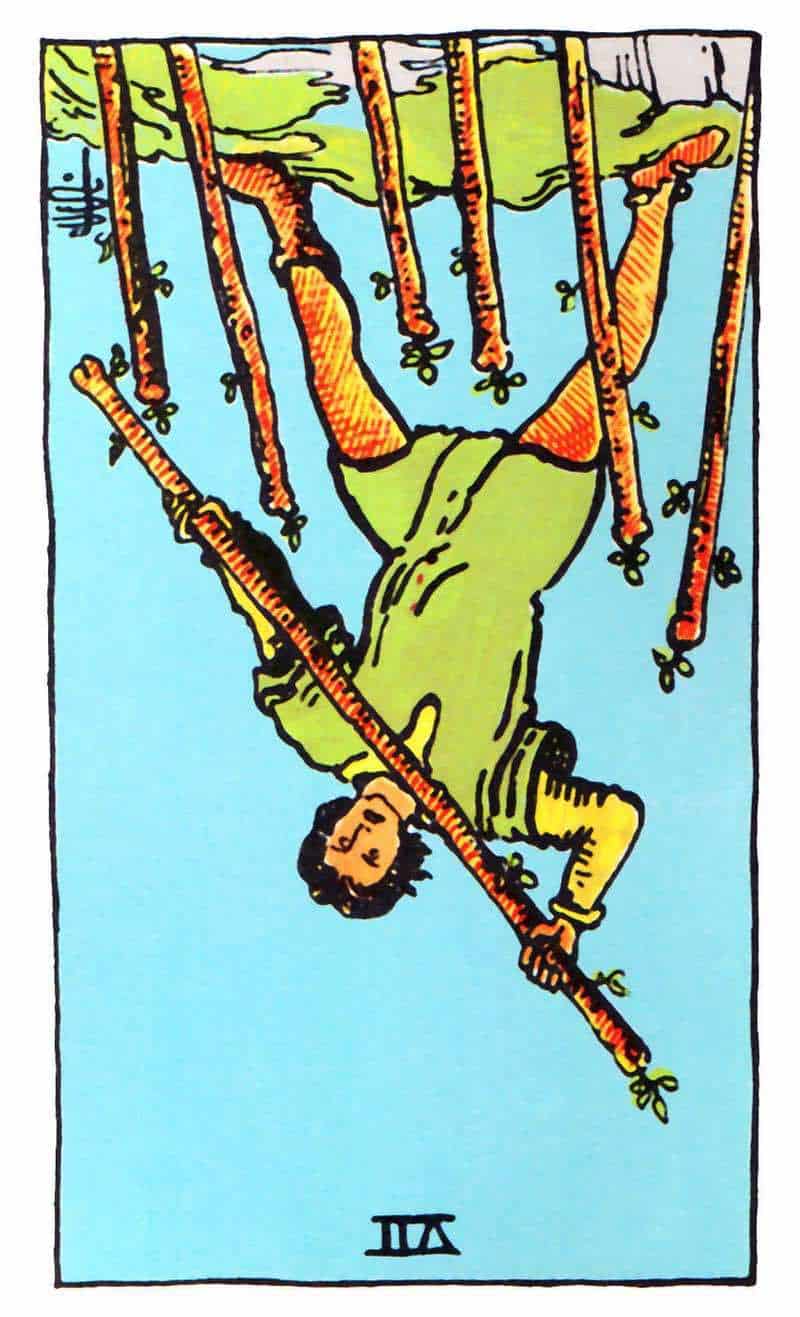 seven of wands reversed
