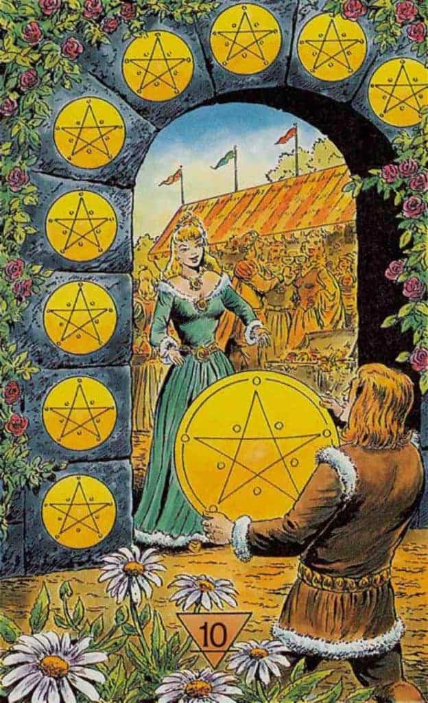 ten of pentacles love meaning
