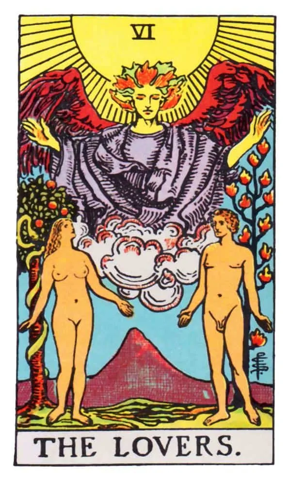 the lovers twin flame tarot cards