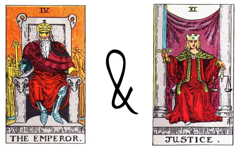 emperor and justice tarot card combination