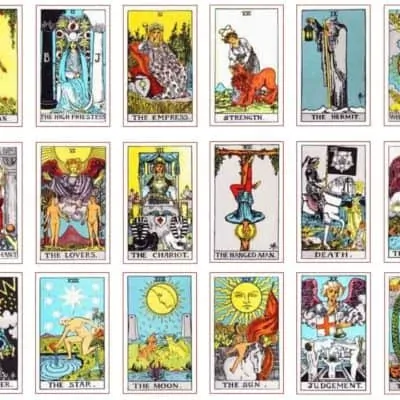 all tarot cards listed