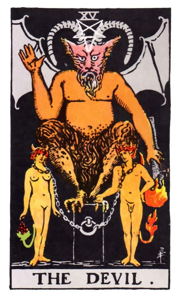 the devil twin flame tarot cards