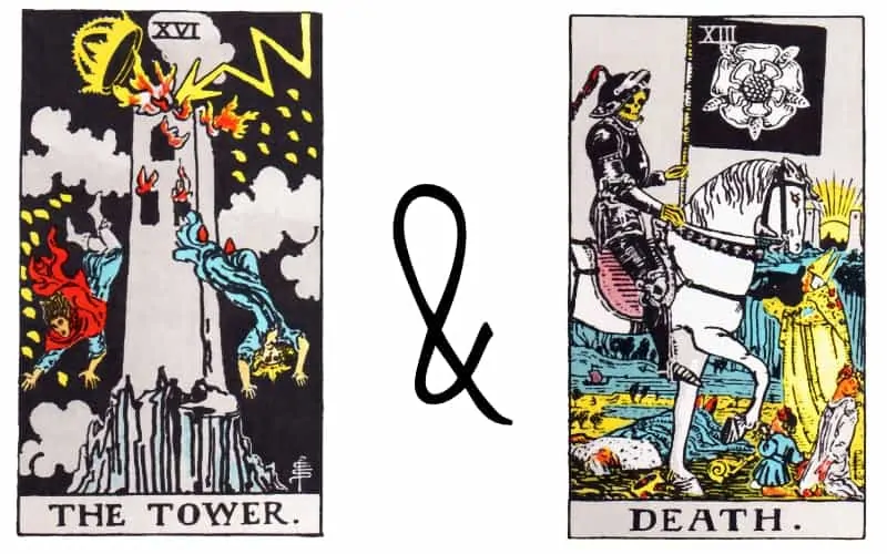 tower and death card combination