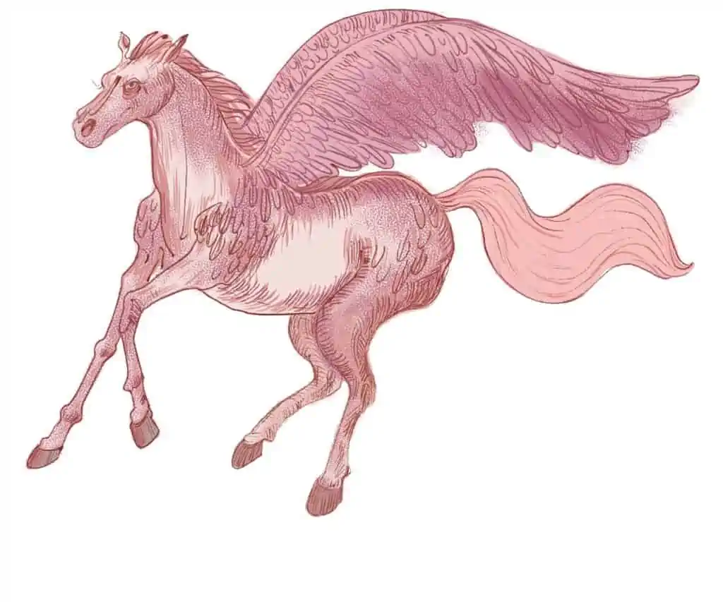 mythical pegasus creature flying horse