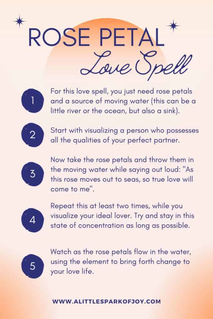 rose petal love spells