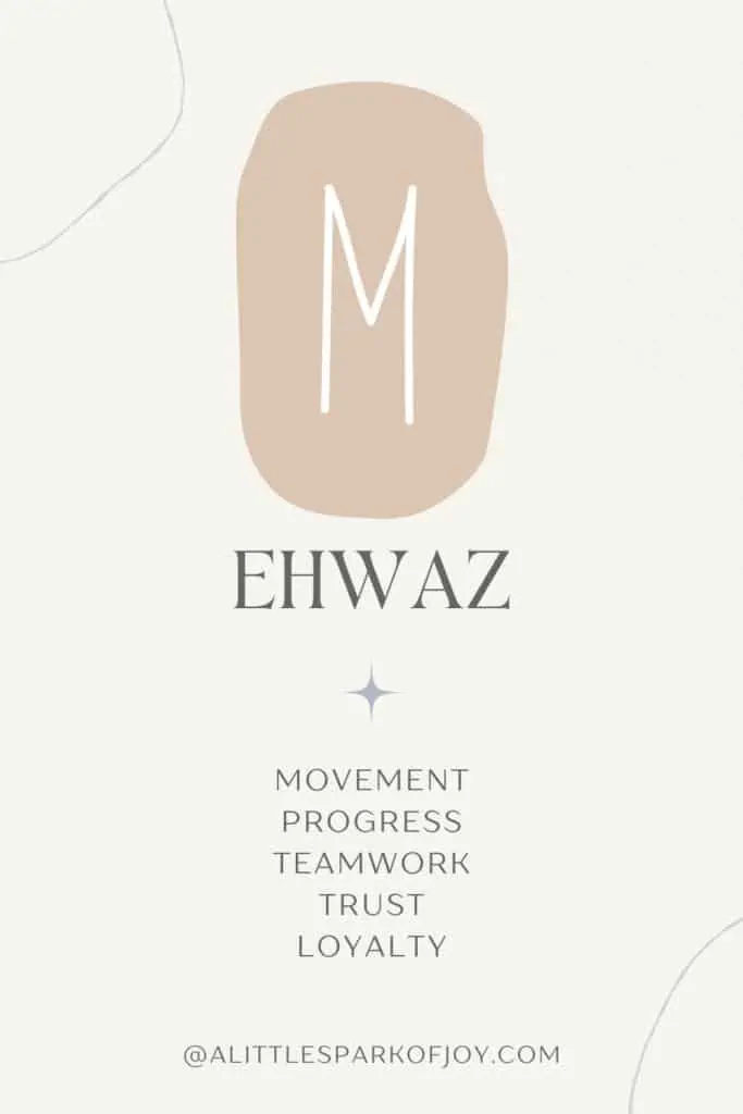 ehwaz rune meaning