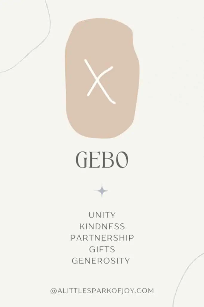 gebo rune meaning