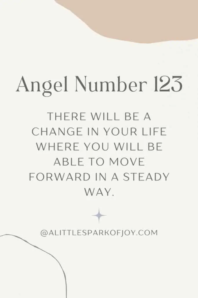 123 angel number meaning