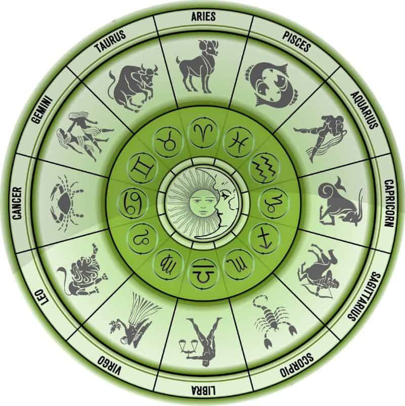12 zodiac wheel signs