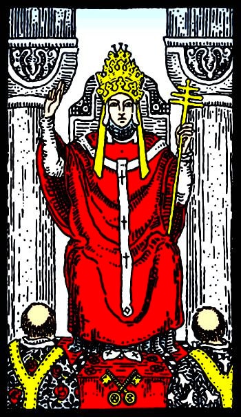 SEVEN OF SWORDS AND THE HIEROPHANT